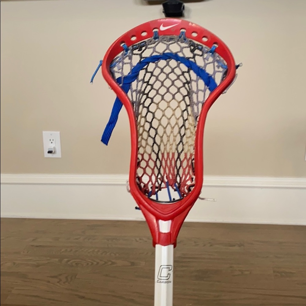 2 lacrosse sticks